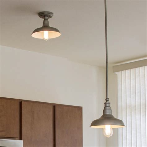 Design House Kimball Indoor Ceiling Light in Galvanized Paint